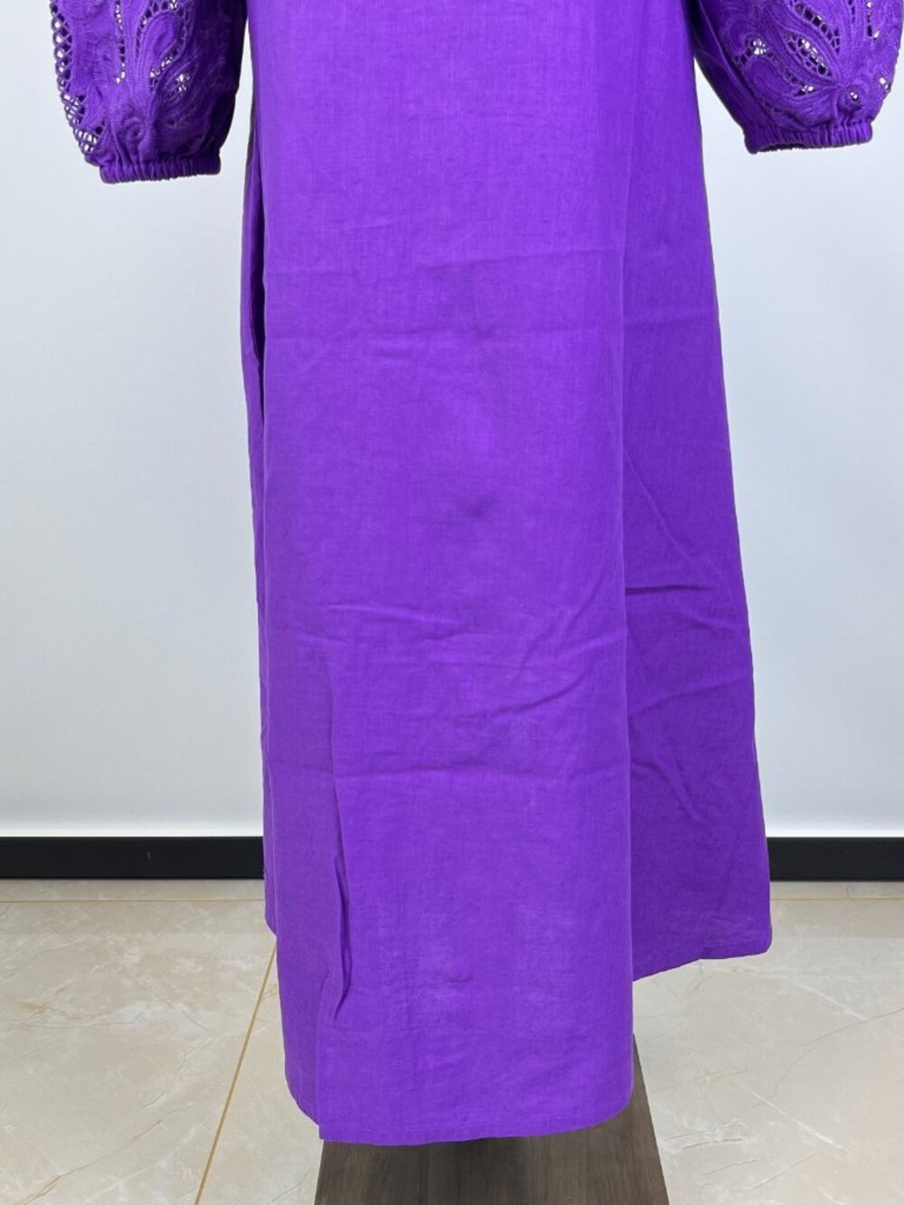 $398 NWOT Boden Mae Embroidered Linen Blend Long Sleeves Midi Dress Size 10 - Picture 11 of 16